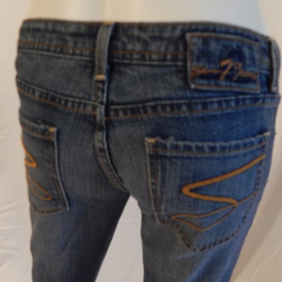 Seven 7-SIZE 26-DESIGNER SLIM BOOT CUT JEANS - Picture 13 of 14
